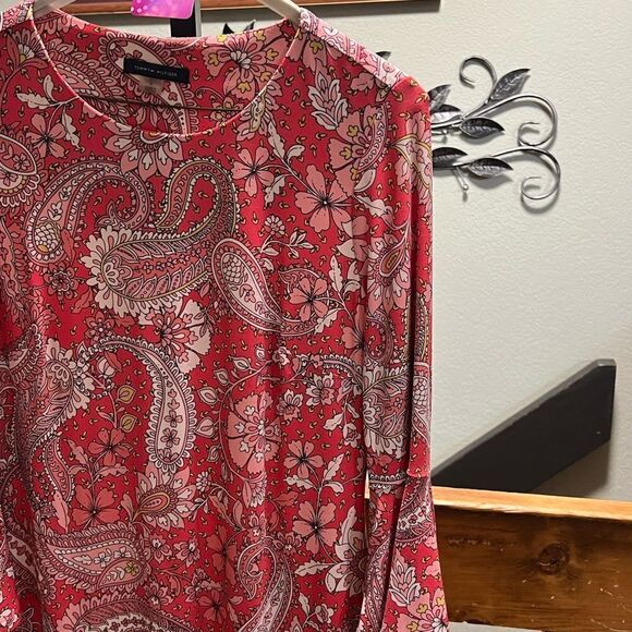 EUC Tommy Hilfiger Pink Paisley Dress Size 4. #068 - Picture 3 of 6